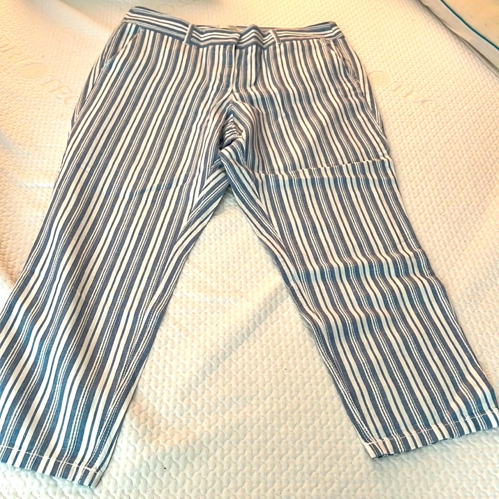 Capri  stripped pants